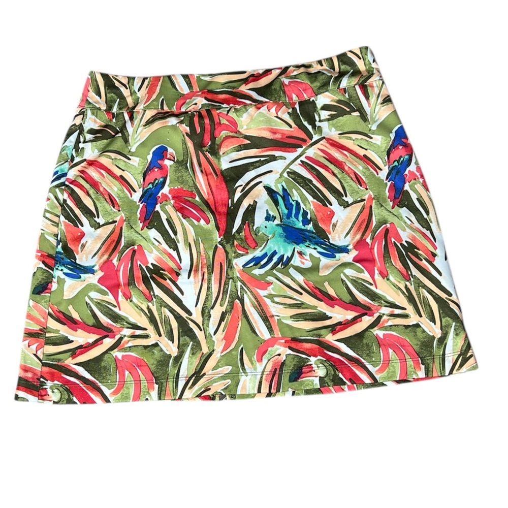 Coral Bay Women’s Golf Tropical Pattern Skort Resort Wear SZ S
